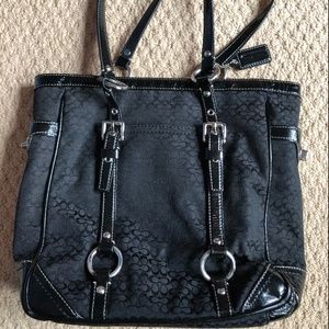 Black COACH shoulder purse/bag